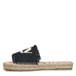 Zwarte Slippers Met Touwzool^Sacha Shop