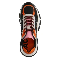 Zwarte Sneakers Met Oranje Details^Sacha Flash Sale
