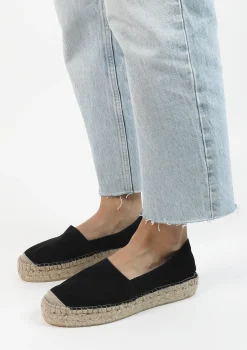 Zwarte Suede Espadrilles^Sacha Flash Sale
