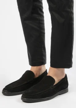 Zwarte Suede Loafers^Sacha Clearance