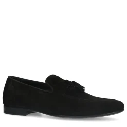 Zwarte Suede Loafers Met Kwastjes^Sacha Cheap