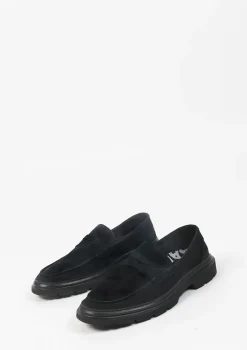 Zwarte Suede Loafers Met Chunky Zool^Sacha Outlet