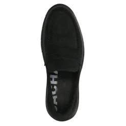 Zwarte Suede Loafers Met Chunky Zool^Sacha Outlet