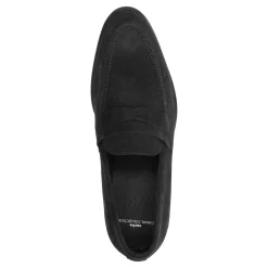 Zwarte Suede Penny Loafers^Sacha Best