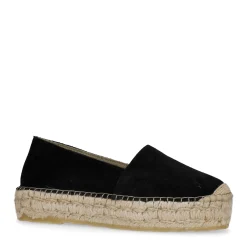 Zwarte Suede Plateau Espadrilles^Sacha Cheap