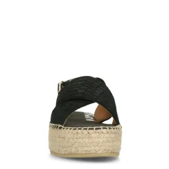 Zwarte Suede Plateau Sandalen^Sacha Best Sale