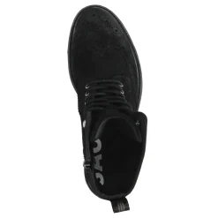 Zwarte Suede Veterboots^Sacha Sale