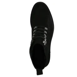 Zwarte Suede Veterboots^Sacha Clearance