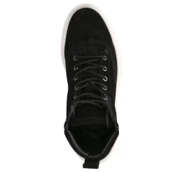 Zwarte Suede Veterboots^Sacha Store