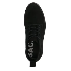 Zwarte Suede Veterboots^Sacha Outlet