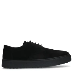 Zwarte Suede Veterschoenen^Sacha Outlet