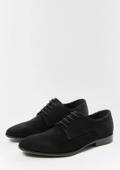 Zwarte Suede Veterschoenen^Sacha Best