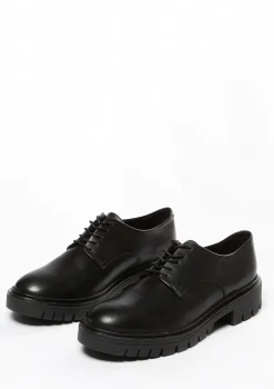 Zwarte Veterschoenen Met Plateau Zool^Sacha Clearance